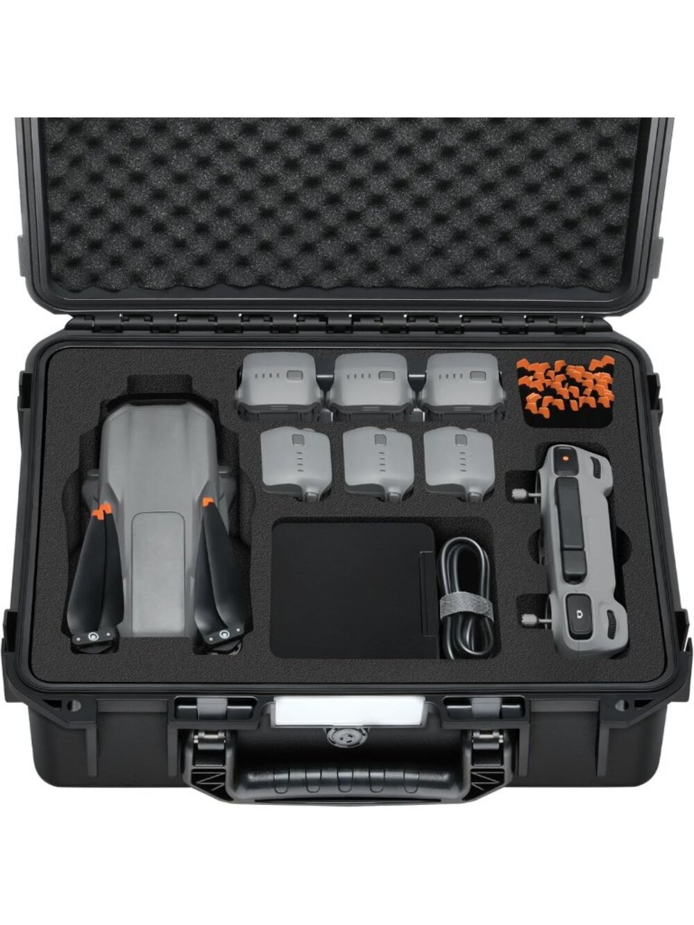 Waterproof Hard Case for DJI Air 3S - Portable Storage Bag for Drone, Controller